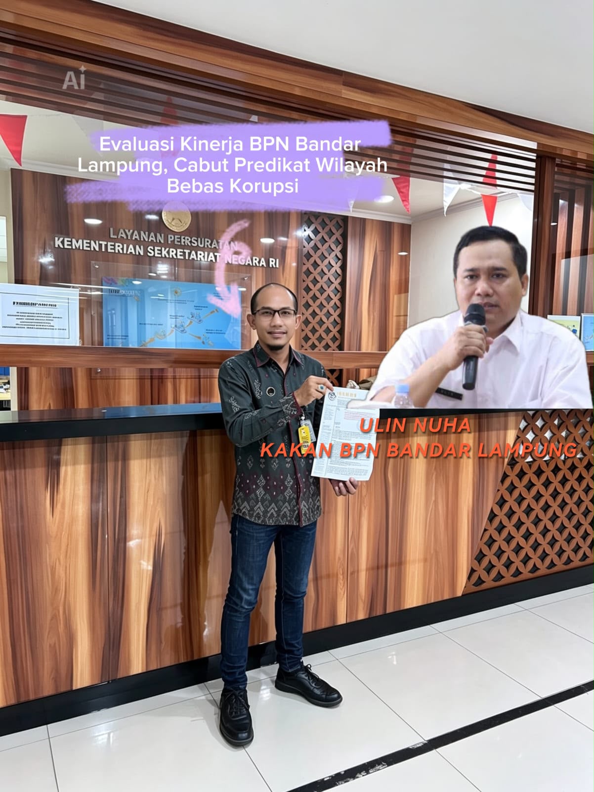 Kasus Bocor Data, DPP KAMPUD Lapor PRESIDEN dan MENPANRB: Cabut WBK BPN Bandar Lampung